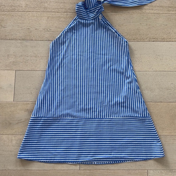 NEW FABIANA PIGNA women's dress in striped indigo M - Picture 5 of 10